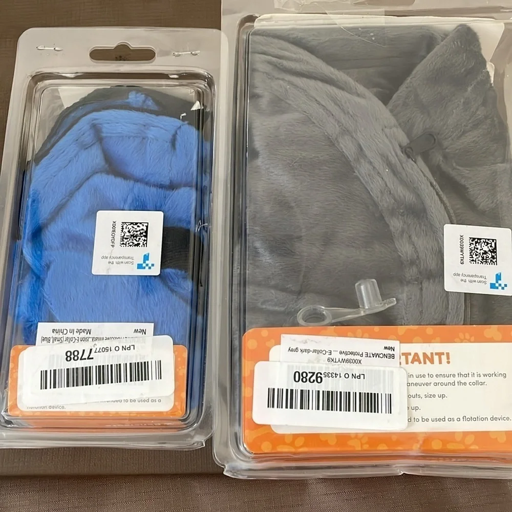 2 Packs Grey Large and Blue Small (Post-Operative Soft Protection Recovery Dog